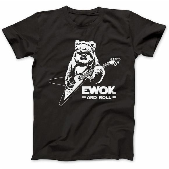 Other - Ewok And Roll Guitar Funny T-Shirt Gift Present Star Rock Metal Top Tee
